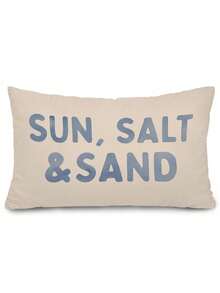 1pc Coastal Beach Seashell Pillow Cover, Coastal Beach Room Decor, Preppy Blue Seashell Nautical Ocean Beachy Decorative Lumbar Pillow Covers For Home Bedroom Living Room (Single Side, No Pillow Core) - 12*20英寸 - 查看 1