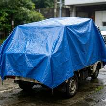 Blue Waterproof Polyethylene Tarp Cover, Multiple Sizes Available, Heavy-Duty Weatherproof Polyethylene Tarp Equipped With Metal Grommets, Suitable For Outdoor Sun Shading And Rain Protection. - Rainproof Cloth - View 10
