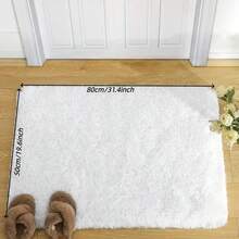 1 buah Karpet Kamar Tidur, Karpet Putih Lembut dan Mewah, Ukuran Besar dan Nyaman untuk Ruang Tamu, Dekorasi Rumah Anak yang Estetis, Dekorasi Ruangan - Putih - View 7