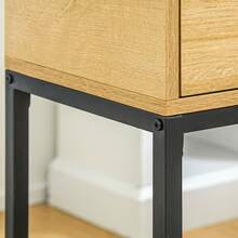 HOMCOM Mesa de banco - Madera Natural - Ver 8
