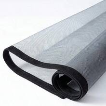 1 pieza Malla autoadhesiva para ventana, red invisible contra insectos para uso doméstico en verano, fácil de instalar - Malla gris con borde negro - Ver 46