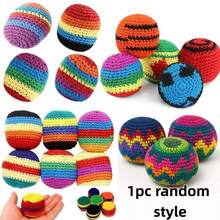 1pc Handmade Woven Juggling Ball, Suitable For Beginners, Upgraded Soft Fabric Bag, Multiple Colors Available, Suitable For Training And Practice, Suitable For Parties, Holidays And Skill Improvement, Random Color - Multicolor - View 11