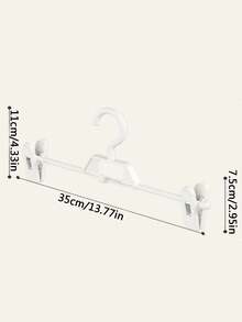 1pc/5pcs/10pcs Pants Hanger, Seamless Non-Slip Expandable Wardrobe Organizer Hanger, Decorative Accessory For Holiday, Room, Home, Bedroom, Suitable For Shorts, Shoes, Jeans, Boots, Skirts, Tops, Spring & Summer - White - View 5