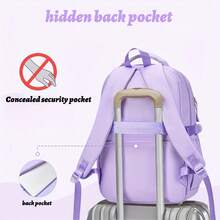 2pcs/Set Girls Casual Backpack With Handbag, 2026 Back To School Backpack, Multi-Functional Large Capacity School Bag, Teen Outdoor Travel Bag - 2-piece Set - View 6