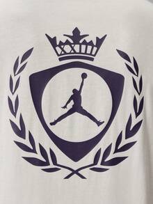 Jordan Men's AS FIRST CLSS 85 SS Crew Short Sleeve Knit Collarless T-Shirt TIW1598-133 - White - View 5