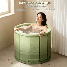 Home Insulated Bathtub, 27.56/31.5 Inch Large Space Adult Bathtub, Portable Foldable Bathtub - A - View 5