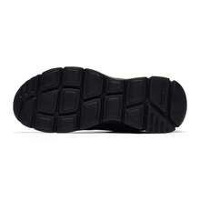 Skechers Men's LITE-WEIGHT Series Large Mesh Lace-Up Lightweight Cushioned Running Shoes - Black - View 6