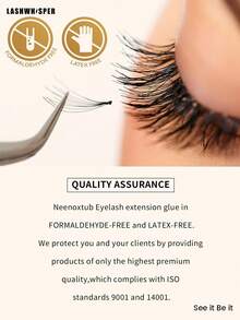 Professional Eyelash Extension Glue 5ml-25ml, 0.5s Quick Dry Low Odor Waterproof Mink Lash Adhesive, Ultra Strong Bond Lasts 6-8 Weeks - Multicolor - View 5