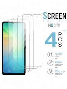 4pcs Transparent Tempered Glass Screen Protector, Compatible With Samsung Galaxy A16/A36/A56/A55/A54, 9H High Definition Anti-Scratch Anti-Shatter Bubble-Free Screen Film - Clear - View 31