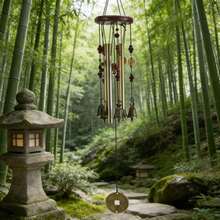 Vintage Style Hanging Decor Creative Home Decoration Bell Wind Chime, Suitable For Home Garden Yard Outdoor Hanging Decor - A - View 3