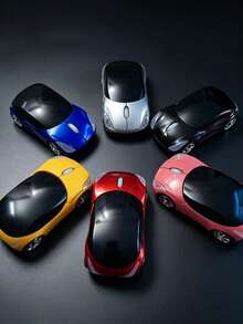 Car-Shaped Wired Optical Mouse With LED Headlight Lighting, USB Plug And Play Driver-Free, Ergonomic Colorful Mini Desktop Mouse For Laptop, Desktop Computer, Office And Study - View 2