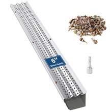 Malla Protectora de Aluminio para Canaletas 50FT, Kit Bricolaje con Tornillos, Malla Metálica Gruesa 0,02" Antihojas y Antiescombros para Todo Tipo de Tejados - 6 pulgadas * 50 pies - Ver 7