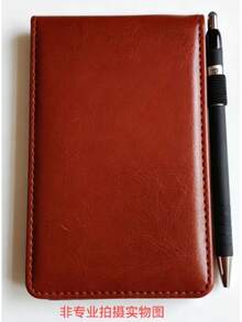 Mini Pocket Notebook, Notebook Holder, Includes 3x5 Inch Pocket Notebook, Ballpoint Pen, Small Notebook (A7) School Supplies - one-size - View 12