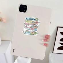 3Inch Tbr Bookish Sticker Cute Reader Aesthetic Reading Humor Decal For Laptops Water Bottles Notebooks Cups Journals Lockers For Students Teachers Office Workers Creatives Book Lovers And Anyone With An Endless Tbr - Multicolor - View 8