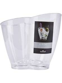 BarCraft Wine Cooler Bucket, Double Sided Design For 2 Bottles, Plastic, Transparent, 7 Litres Father's Favorite Gift - View 6