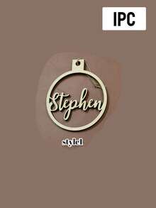 Custom Christmas Decorations With Name, Personalized Christmas Tree Decorations, Customized Christmas Ornaments, Back To School - Style a - View 29