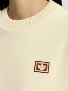 Adidas Originals Women's CRFT CREW W Knit Sweatshirt No Hood IA8930 - White - View 4
