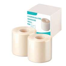 1 rollo de vendaje de cuidado de heridas de hidrogel - Tamaño personalizable, parche de hidrogel extra grande, autoadhesivo, súper absorbente, flexible e impermeable, esencial para el botiquín de primeros auxilios - Multicolor - Ver 16