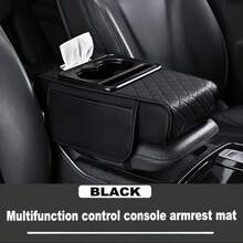 4-In-1 Multifunctional Car Armrest Box Organizer Pad, Height Pad, Center Console Cup Holder, Tissue Box, Storage Bag, Car Interior Storage And Organization Accessory, Multi-Purpose Car Interior Clutter Organizer - Multicolor - View 12