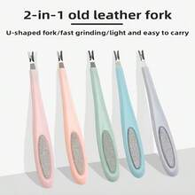 2-In-1 Nail Polishing U-Shaped Nail Clipper, 1 Set, Built-In Nail File, Can Remove Dead Skin, Suitable For Home Care, Nail Salon, Suitable For Women And Girls, Halloween And Christmas Gift - Multicolor - View 1