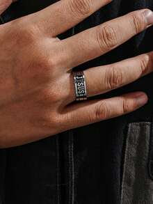 MONALLY Hip-Hop Europe And The United States New Vintage Viking Rune Ancient Ring Men's Fashion Retro Punk Party Accessories Jewelry Gifts Perfect Gift - Men's Rings - View 2