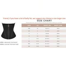 Waist Trainer Belt With Zipper Girdle High Compression Body Shaper For Women Underbust Corset Latex Waist Cincher Fall Wedding Halloween Costume Women - Multicolor - View 11
