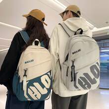 1 Stück robuster geräumiger Rucksack für alle Schüler, mit vielen Fächern für Schule und Alltag - Dunkelgrau - Übersicht 4