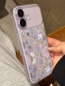 Spring/Summer Pastoral Floral Swallow Butterfly Transparent Phone Case, Air Cushion Anti-Drop Shockproof Case, Raised Camera Lens Protection, Compatible With Apple 17Pro Max/17Pro/17/16Plus/16Pro Max/15/15Pro/15Pro Max/14/14Plus/15Plus/13/13Pro/13Pro Max/12/12Pro Max/Air/11/11Pro Max Soft Shell - Clear - View 2