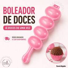 Boleador de Brigadeiro Doces Docinhos Beijinho Enrolador Modelador de Festa Confeitaria - MMB - Rosa Bebê - Visão 2