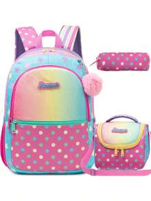 3PCS Backpacks For Girls And Boys School Backpacks With Bag For Students Cute Travel Backpack 3 In 1 Bookbag Set For Girls And Boys - Colorful Backpack Kit - View 7