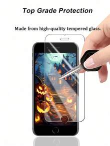 MSRI 3pcs Compatible With Apple, Anti-Scratch, Anti-Fingerprint, Waterproof, Dustproof, High-Definition Tempered Glass Screen Protector Compatible With IPhone 7/8/X/XS/XR/11/12/13/14/15/16/16 Plus/16 Pro/16 Pro Max/16e17/17 Air/17 Pro/17 Pro Max/17/17 Air/17 Pro/17 Pro Max - Clear - View 3