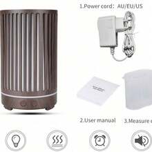 Vaporizador Umidificador Difusor Ar Purificador 7cor Led Ultrassônico yx-126 - Marrom Claro - Visão 5