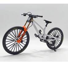 1 buah Model Sepeda Paduan Baru Simulasi Sepeda Gunung Sepeda Downhill Sepeda Jalan Raya Ornamen Mainan Hadiah, Suvenir Pesta, Hadiah Ulang Tahun, Hadiah Kecil Paskah - Putih-43 - View 3