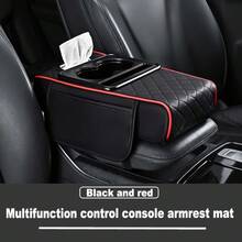 4-In-1 Multifunctional Car Armrest Box Organizer Pad, Height Pad, Center Console Cup Holder, Tissue Box, Storage Bag, Car Interior Storage And Organization Accessory, Multi-Purpose Car Interior Clutter Organizer - Multicolor - View 10