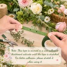 200 Pieces Of 22 Gauge Dark Green Floral Wire With 1 Roll Floral Tape Kit, 16 Inches Length &Amp; 003 Inch Diameter, Suitable For Flower Arrangements - White - View 4
