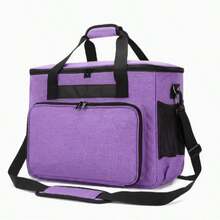 Large Capacity Portable Handheld Sewing Machine Tool Storage Bag, Multi-Functional Needle And Thread Storage Bag, Outdoor Small Sewing Machine Storage Bag. - Purple - View 2