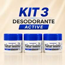 Bioinstinto Naturíssimo Desodorante Creme Active Antiperspirante 72h Kit 3 Unidades 55g - Desodorante em Creme - Visão 1