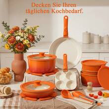 GiPP 21-Piece Cookware Set With Removable Handle, Induction Compatible, Stackable Kitchen Set, For All Cooktops - 查看 7