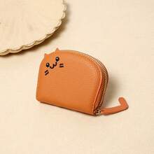Cute Cartoon Cat Coin Purse Mini Zipper Card Holder Portable PU Leather Small Change Pouch For Women Girls Daily Use Gift, Travel Accessories - Multicolor - View 14