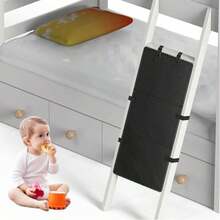 1pc 3-Section Foldable Strap-Fixed Anti-Slip Solid Color Thickened Fabric Bunk Bed Ladder Safety Pad - Multicolor - View 10