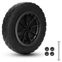 14-Inch Wheelbarrow Tire (Size 3.50-8), Suitable For Garden Wheelbarrows, Go-Karts, Trailers, And Utility Carts. - C - View 1