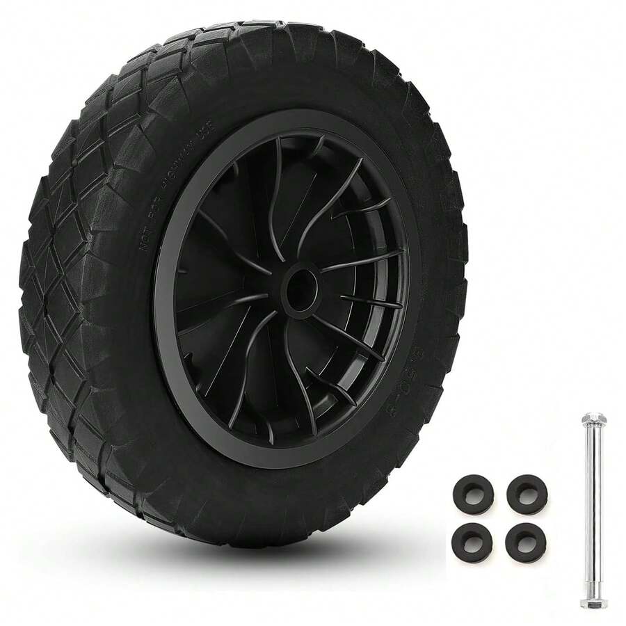 14-Inch Wheelbarrow Tire (Size 3.50-8), Suitable For Garden Wheelbarrows, Go-Karts, Trailers, And Utility Carts. - C - View 1