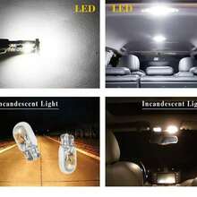 10入 T10 W5W Canbus 194 LED 4014 SMD 15 LED 燈泡 白色 無錯誤提示 汽車內裝楔形燈 頂燈 地圖燈 行李箱燈 12V - 兩面T10 - 查看 4
