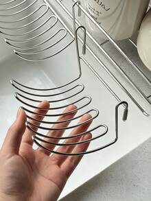 1/2pcs Drain Basket, Extendable Hanging Storage Rack - Western Cutlery Fork And Spoon Holder, Expandable Small Hanging Rack, Drainer, Suitable For Extending Kitchen Sinks, Shelf Storage, And Solving Storage Solutions - Multicolor - View 5