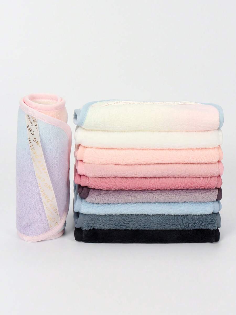 1840 Satin Ribbon Face Cleansing Cloth 1pc, Machine Washable, Reusable Cleaning Tool, Suitable For Face Washing, Cleansing, Makeup Removal, All Skin Types - Multicolor - View 1