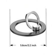 Magnetic Ring Holder, Two-Stage Pocket Stand, 1 Pack, Ultra-Light Ultra-Thin, Strong Suction, 360° Rotation, Stick Anywhere, Foldable Ring Phone Stand, Alloy Material, Portable Universal, Desktop Creative Design, Suitable For IPhone, Android Phones, Birthday Gift, Gift For Family, Friends, Ring Holder, Phone Ring Grip, Phone Accessories - Multicolor - View 10