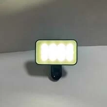 可充電便攜式LED補光燈 自拍燈 化妝鏡燈 3種照明模式 LED手機補光夾燈 適用於化妝、直播、視訊通話 250mAh - 方形補光 - 查看 14