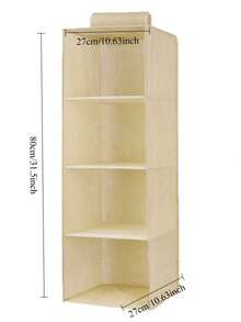 1pc Multi-Layer Hanging Closet Organizer Bag, 4-Tier Foldable Clothes Storage Rack, Bedroom Dormitory Clothing Organizer Bag, Underwear Socks Bags Multifunctional Storage Bag, Oxford Cloth Hanging Closet Organizer - Daily Clothing Organizer - Multicolor - View 5