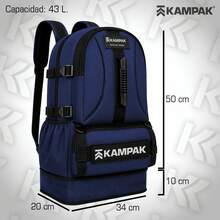 Super Kampak Mr04 Expandable Multipurpose Camping Backpack - Blue - View 2