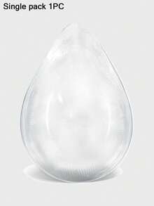 ANGDIE 1PC Single Teardrop Shaped Silicone Breast Prosthesis, Comfortable Breast Pad, For Post-Mastectomy Wear, Women's Daily Use, Non-Directional, Single Side 1pc - Clear - View 11